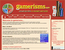 Tablet Screenshot of gamerisms.com